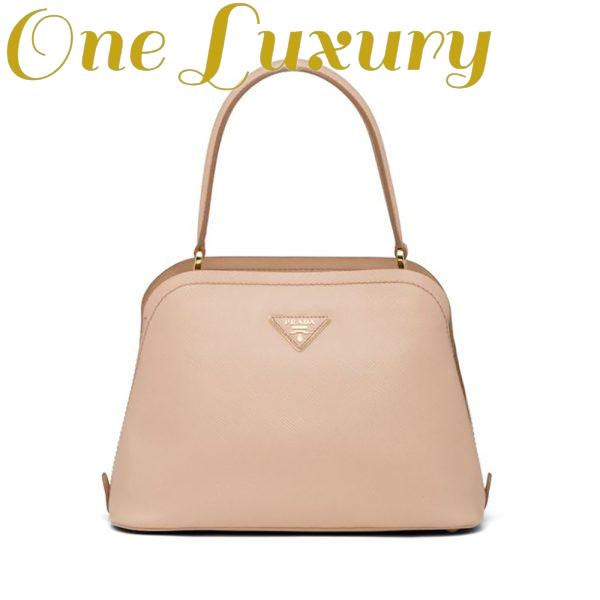 Replica Prada Women Medium Saffiano Leather Prada Matinee Bag-Sandy