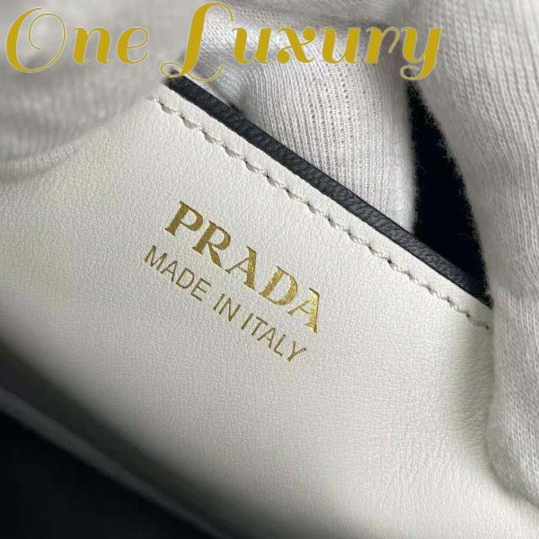 Replica Prada Women Medium Saffiano Leather Prada Matinee Bag-White 11