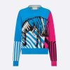 Replica Dior Men CD Bobby Sweater Ecru Cashmere Jacquard Ribbed Round Collar 15