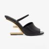 Replica Fendi Women First Gold Nappa Leather High-Heeled Sandals 13