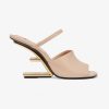 Replica Fendi Women First Gold Nappa Leather High-Heeled Sandals 12