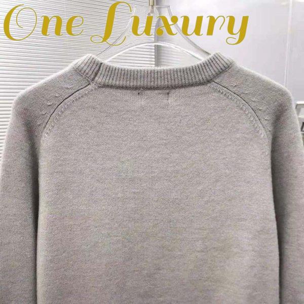 Replica Dior Men Christian Dior Atelier Sweater Gray Wool Jersey 7