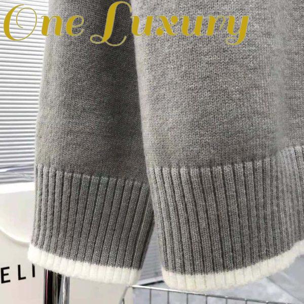 Replica Dior Men Christian Dior Atelier Sweater Gray Wool Jersey 8