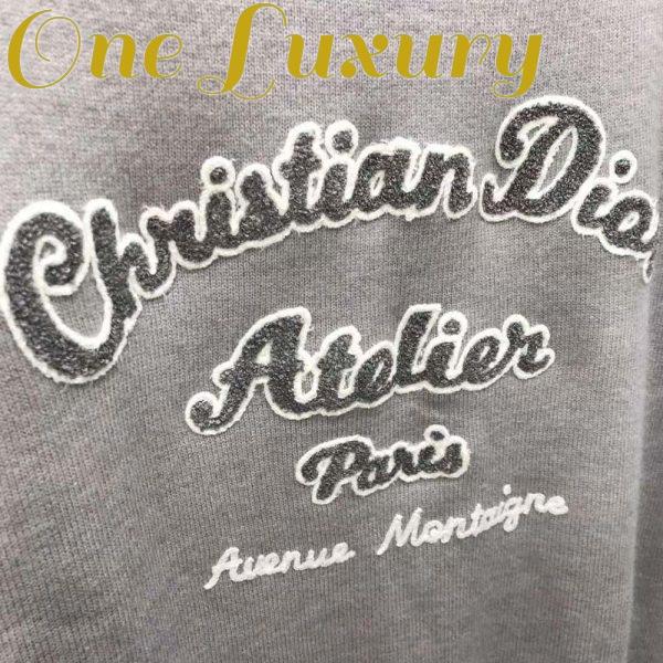Replica Dior Men Christian Dior Atelier Sweater Gray Wool Jersey 9