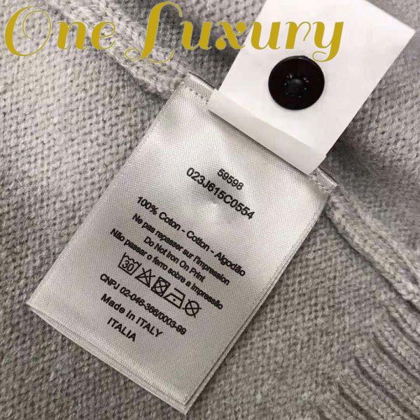 Replica Dior Men Christian Dior Atelier Sweater Gray Wool Jersey 10