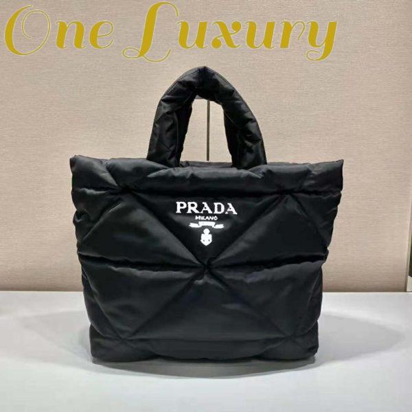 Replica Prada Women Padded Re-Nylon Tote Bag-Black 3