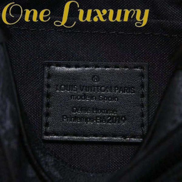 Replica Louis Vuitton LV Unisex Mini Soft Trunk Bag in Monogram Eclipse Canvas and Chain 16