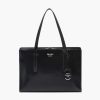 Replica Prada Women Re-Edition 1995 Brushed-Leather Medium Handbag-Black