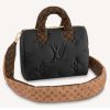 Replica Louis Vuitton LV Women Speedy Bandoulière 25 Handbag Black Econyl Mini Monogram Coated Canvas
