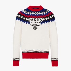 Replica Prada Women Cashmere Crew-Neck Sweater 2
