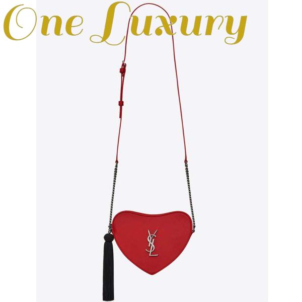 Replica Saint Laurent YSL Women Monogram Heart Cross Body Bag
