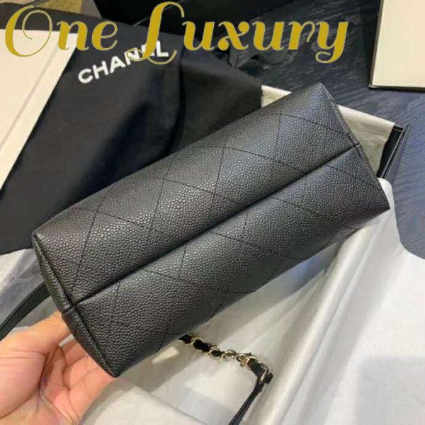 Replica Chanel Women Hobo Handbag in Calfskin Leather-Black 8