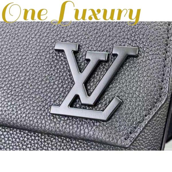 Replica Louis Vuitton Unisex LV Fastline Messenger Black Cowhide Leather Zipped Closure 7