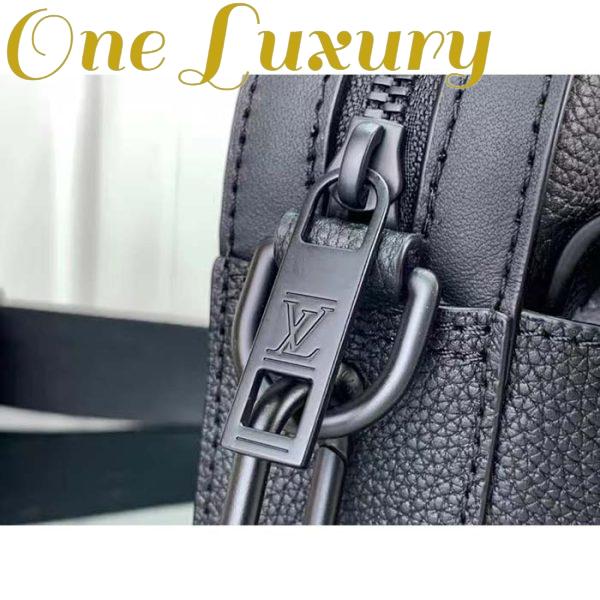 Replica Louis Vuitton Unisex LV Fastline Messenger Black Cowhide Leather Zipped Closure 9