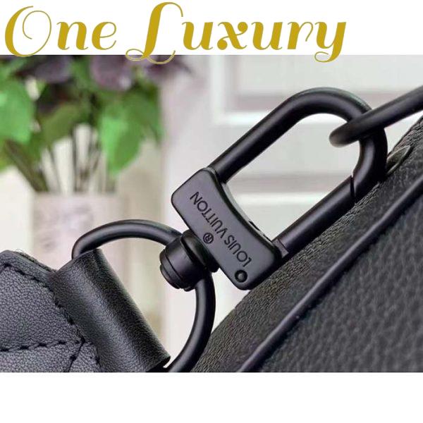 Replica Louis Vuitton Unisex LV Fastline Messenger Black Cowhide Leather Zipped Closure 10