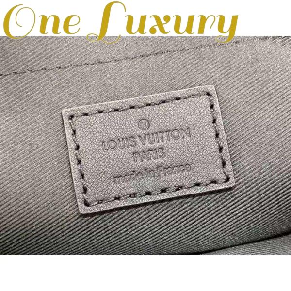 Replica Louis Vuitton Unisex LV Fastline Messenger Black Cowhide Leather Zipped Closure 11