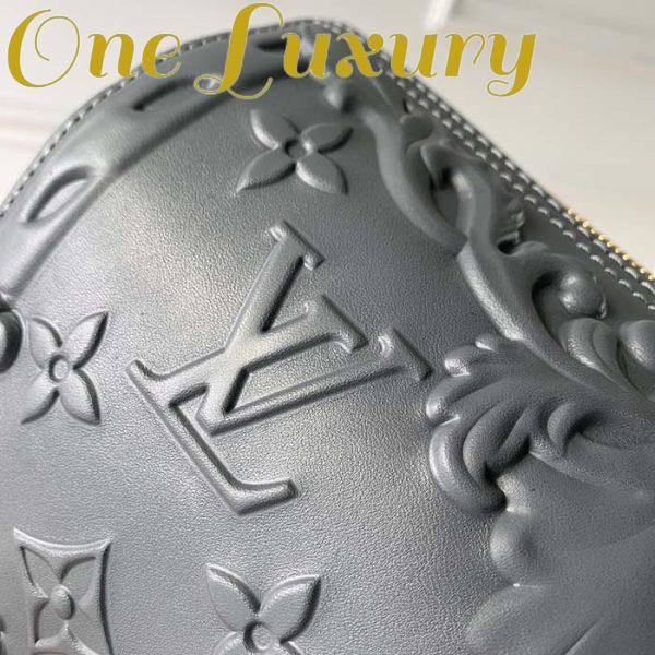 Replica Louis Vuitton Unisex City Keepall Bag Dark Shadow Gray Calf Leather 8