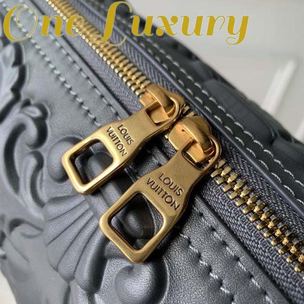 Replica Louis Vuitton Unisex City Keepall Bag Dark Shadow Gray Calf Leather 9