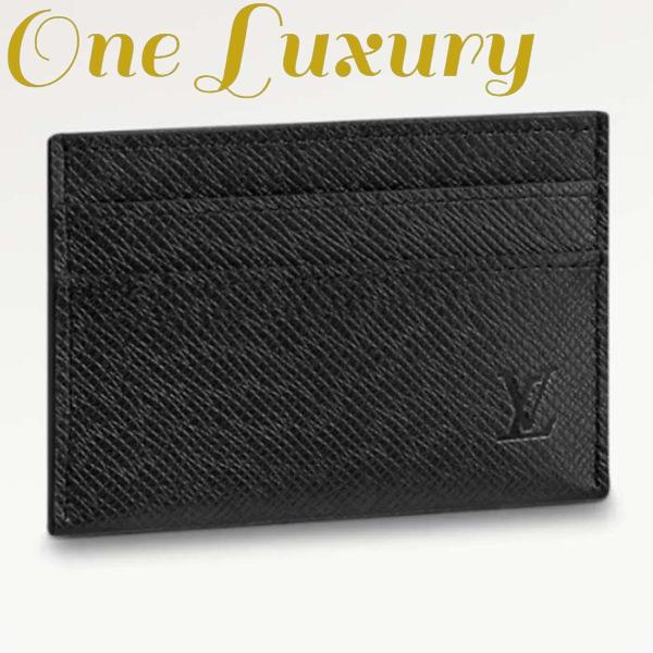 Replica Louis Vuitton Unisex Double Card Holder Taiga Leather Cowhide Leather Lining