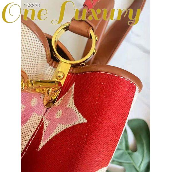 Replica Louis Vuitton LV Women Capucines BB Handbag Red Calfskin Canvas 8