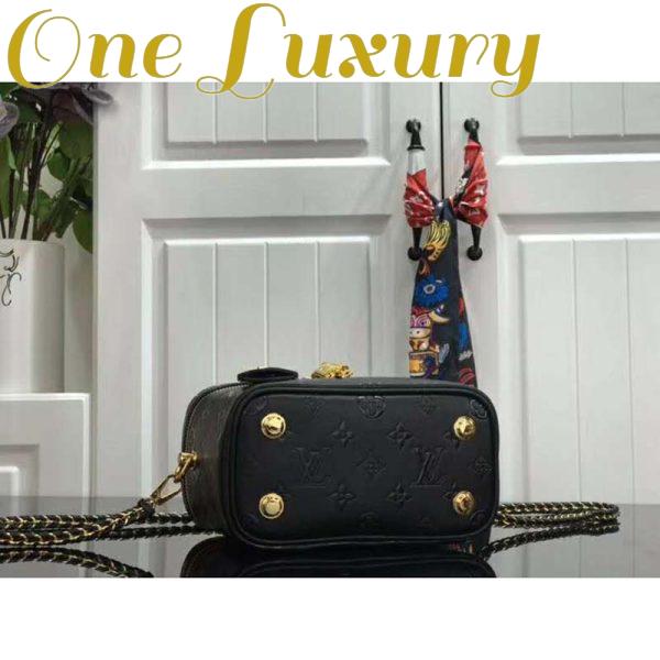 Replica Louis Vuitton LV Women Vanity PM Handbag Black Monogram-Embossed Lambskin 6