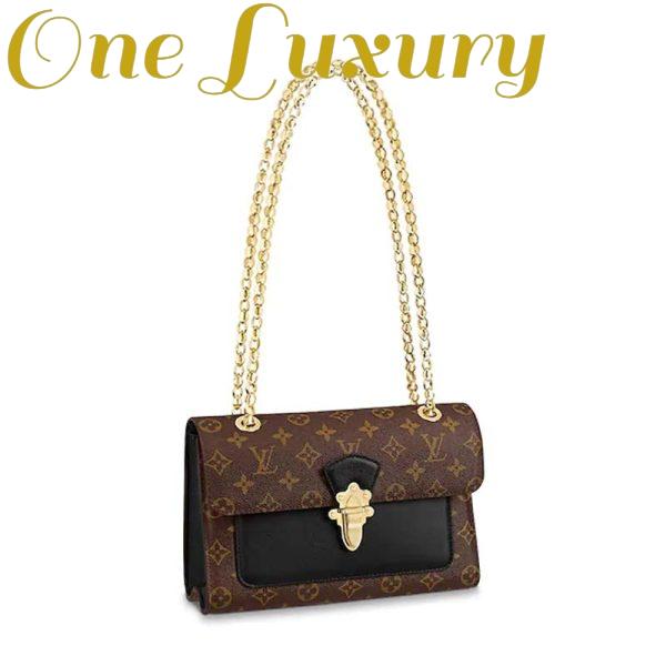 Replica Louis Vuitton LV Women Victoire Chain Bag in Monogram Coated Canvas and Cowhide Leather 3