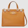 Replica Gucci GG Women Gucci Zumi Grainy Leather Medium Top Handle Bag