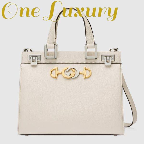 Replica Gucci GG Women Gucci Zumi Grainy Leather Small Top Handle Bag
