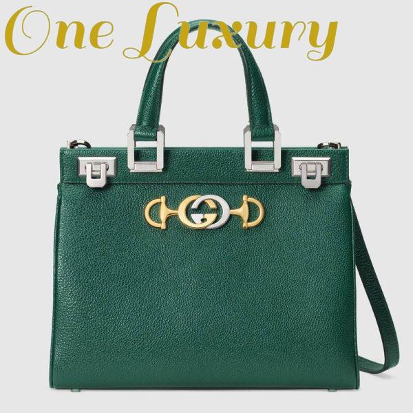 Replica Gucci GG Women Gucci Zumi Grainy Leather Small Top Handle Bag 4