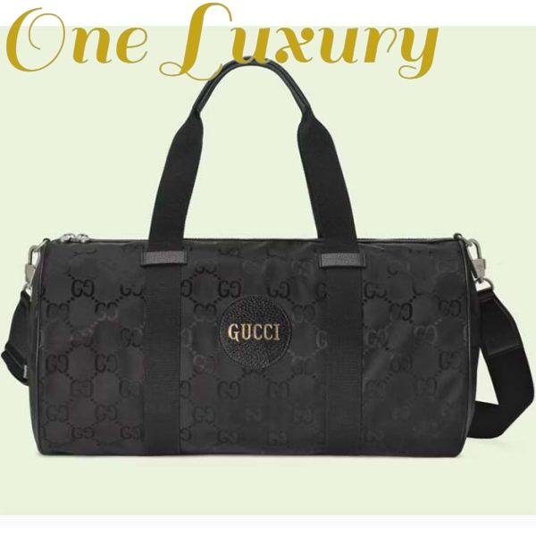 Replica Gucci Unisex GG Off The Grid Duffle Bag Black GG Nylon