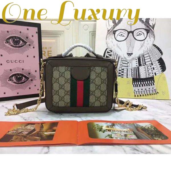 Replica Gucci GG Women Ophidia GG Mini Shoulder Bag Beige/Ebony Supreme 7