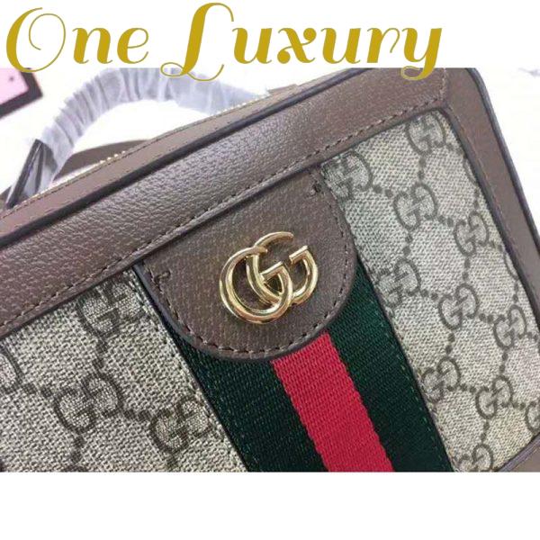 Replica Gucci GG Women Ophidia GG Mini Shoulder Bag Beige/Ebony Supreme 10