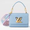 Replica Louis Vuitton LV Unisex Side Trunk Handbag Light Gold Calfskin 13