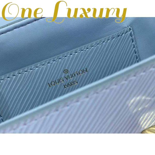 Replica Louis Vuitton LV Women Twist PM Bag Bleu Nuage Blue Epi Grained Leather 11