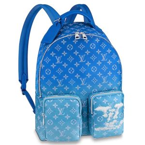 Replica Louis Vuitton LV Unisex Backpack Multipocket Monogram Clouds Coated Canvas