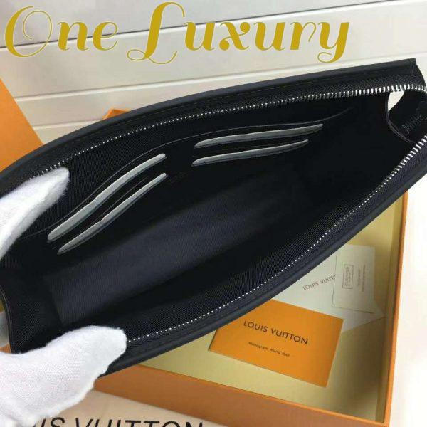 Replica Louis Vuitton LV Unisex Pochette Voyage MM Bag in Damier Graphite Coated Canvas-Grey 10