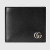 Replica Gucci Unisex GG Marmont Cosmetic Case Black Matelassé Chevron Leather Double G 12