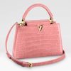 Replica Louis Vuitton LV Women Capucines BB Handbag Pink Crocodilien Brillant Savoir Faire