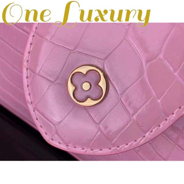 Replica Louis Vuitton LV Women Capucines BB Handbag Pink Crocodilien Brillant Savoir Faire 9