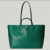 Replica Gucci Unisex GG Ophidia Medium Tote Bag Green Leather Double G