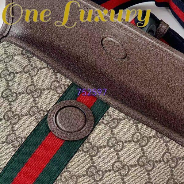 Replica Gucci Unisex Ophidia GG Small Belt Bag Beige Ebony GG Supreme Canvas Double G 11