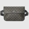 Replica Gucci Unisex Ophidia GG Small Belt Bag Beige Ebony GG Supreme Canvas Double G 13
