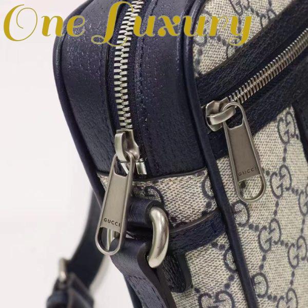 Replica Gucci Unisex Ophidia GG Small Shoulder Bag Beige Blue Supreme Canvas 10