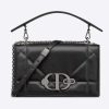 Replica Dior Women CD 30 Montaigne Chain Bag Handle Black Maxicannage Lambskin