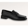 Replica Louis Vuitton LV Unisex Cosy Flat Comfort Clog Black Monogram-Embossed Calf Leather 15
