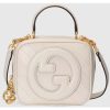 Replica Gucci Women GG Blondie Top Handle Bag Yellow Leather Round Interlocking G 15