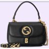 Replica Gucci Women GG Blondie Top Handle Bag Yellow Leather Round Interlocking G 14