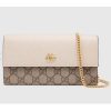 Replica Gucci Women GG Marmont Continental Wallet Beige and Ebony GG Supreme Canvas 13