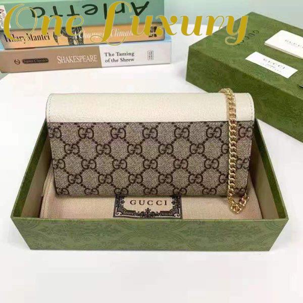 Replica Gucci Women GG Marmont Continental Wallet Beige and Ebony GG Supreme Canvas 5