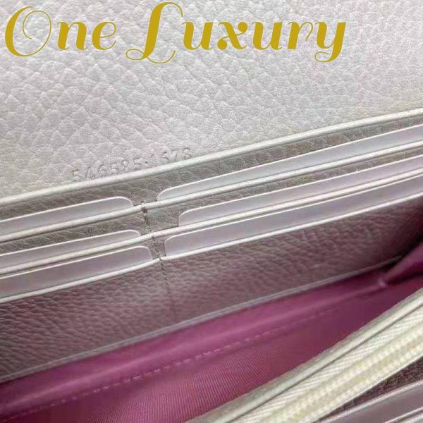 Replica Gucci Women GG Marmont Continental Wallet Beige and Ebony GG Supreme Canvas 11